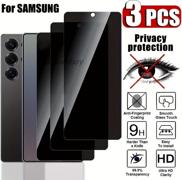 Samsung Galaxy S26 Ultra und S26 Plus Anti-Spionage Displayschutz aus gehärtetem Glas (1-3 Stück) - Bild 1