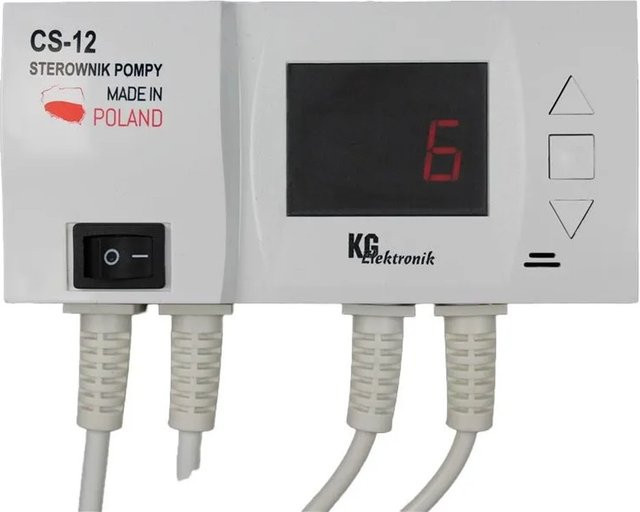 KG Elektronik Temperaturdifferenzregler CS12 WIFI für Warmwasser und Pufferspeicher in Weiß mit App-Steuerung - Bild 1