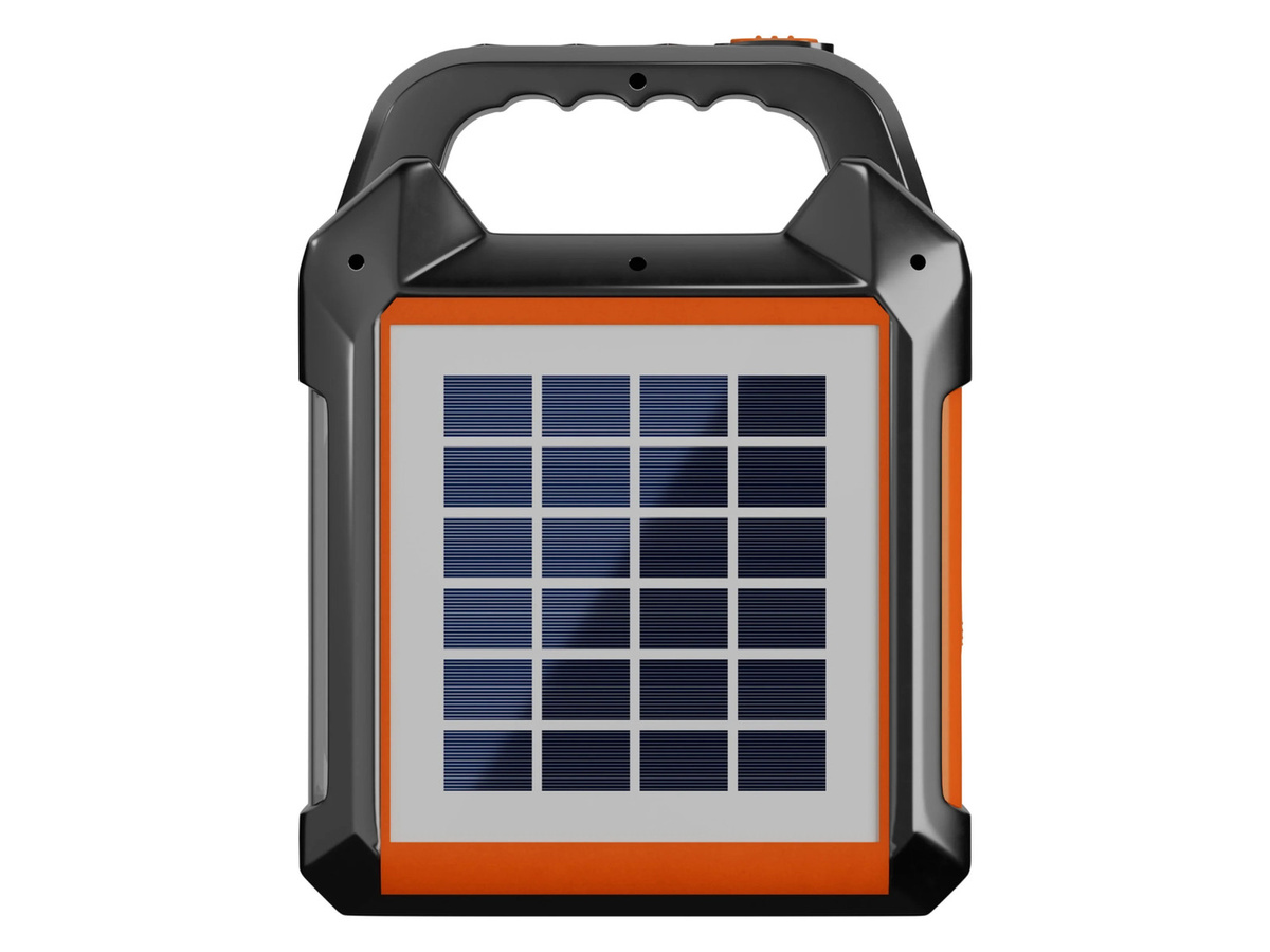 MEBUS Multifunktions Solarstation in Orange und Schwarz mit Bluetooth und USB-A Anschluss - Bild 3