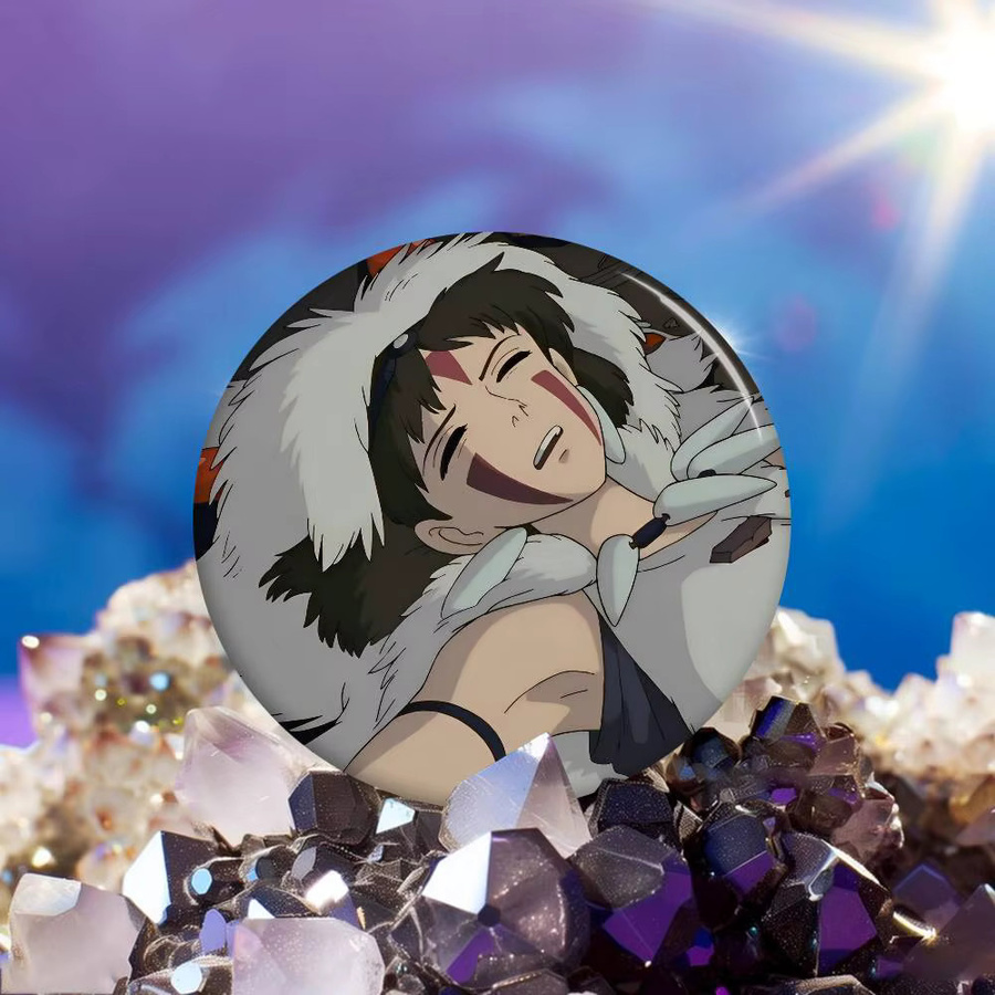 Mesuca Brosche, Anime, rund, Unisex - Bild 5