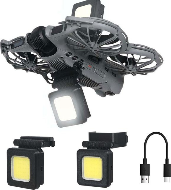 DJI Neo 2 Drohnen-Nachtfluglicht als wiederaufladbares LED-Navigationslicht und Kollisionsschutz - Bild 1