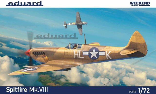 Eduard Spitfire Mk.VIII, Modellfahrzeug, 1:72 - Bild 1