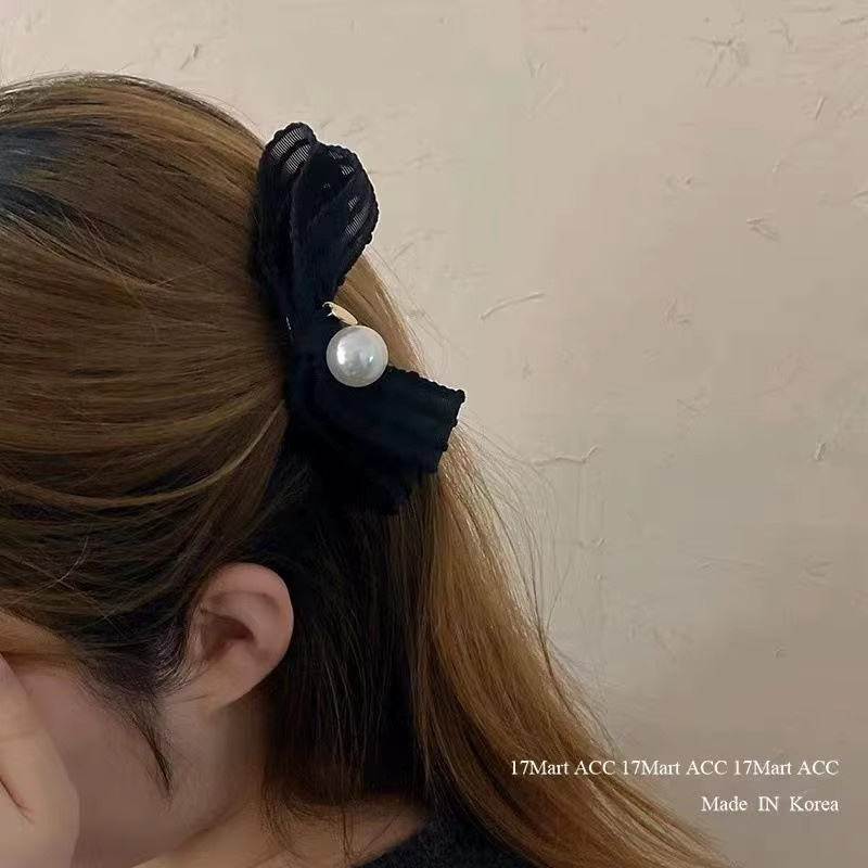 Velishy Haarclip mit Perlen und Schleife - Bild 2