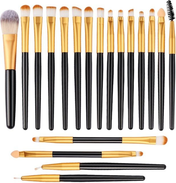 RUNTOIN Augen-Make-up-Pinsel-Set, 20-teilig, synthetische Borsten, Unisex - Bild 1