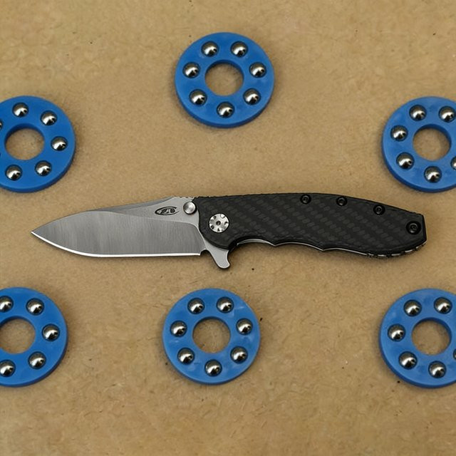 Kinife DIY Edelstahl-Kugellager und Unterlegscheiben in Blau für Zero Tolerance ZT0560 ZT0562 ZT0452 ZT0801 ZT0095 Messer - Bild 1