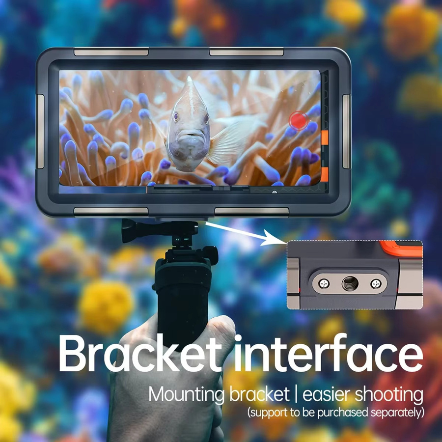 Wasserdichte Smartphone Hülle VIKEFON Holster mit Lanyard für iPhone und Samsung bis 6,8 Zoll in Schwarz für Tauchen und Schwimmen bis 15m Tiefe - Bild 4