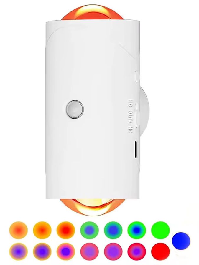 Leclstar LED-Wandleuchte mit Bewegungsmelder und RGB-Licht, wiederaufladbare Nachtlicht-Dekoration für Treppen und Veranda - Bild 5