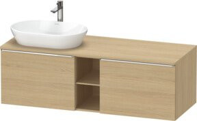 Duravit Waschtischunterschrank D-Neo in Eiche Natur, Wandhängend, B/T/H: 140 x 55 x 45,9 cm - Bild 1