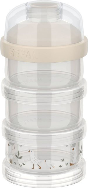 Mepal Mio x Little Dutch 3-teiliger Milchpulver-Portionierer, Little Goose, transparent/multicolour - Bild 1