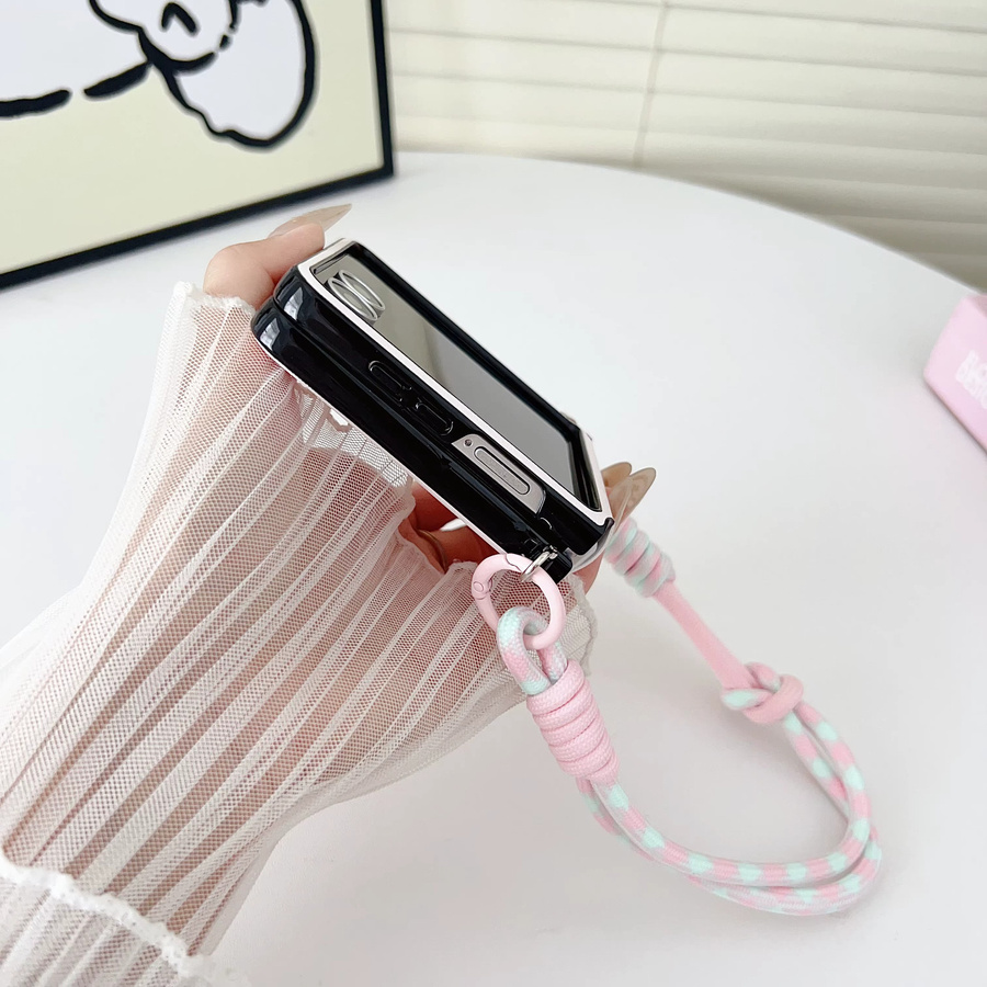Leder Handyhülle mit magnetischer Halterung und Lanyard für Samsung Galaxy Z Flip 7 6 5 4 - Bild 2