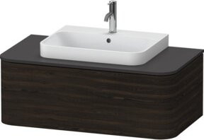 Duravit Waschtischunterschrank Happy D.2 Plus in Nussbaum gebürstet, Wandmontage, Breite: 100 cm, Tiefe: 55 cm - Bild 1