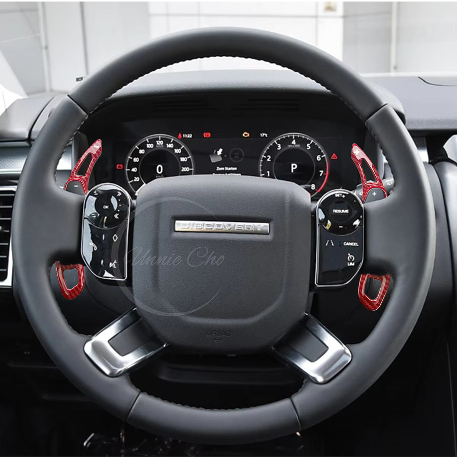 Paddle Shifter in Kohlefaser-Optik für Land Rover Range Rover Sport Velar Evoque und Discovery, Schwarz - Bild 3