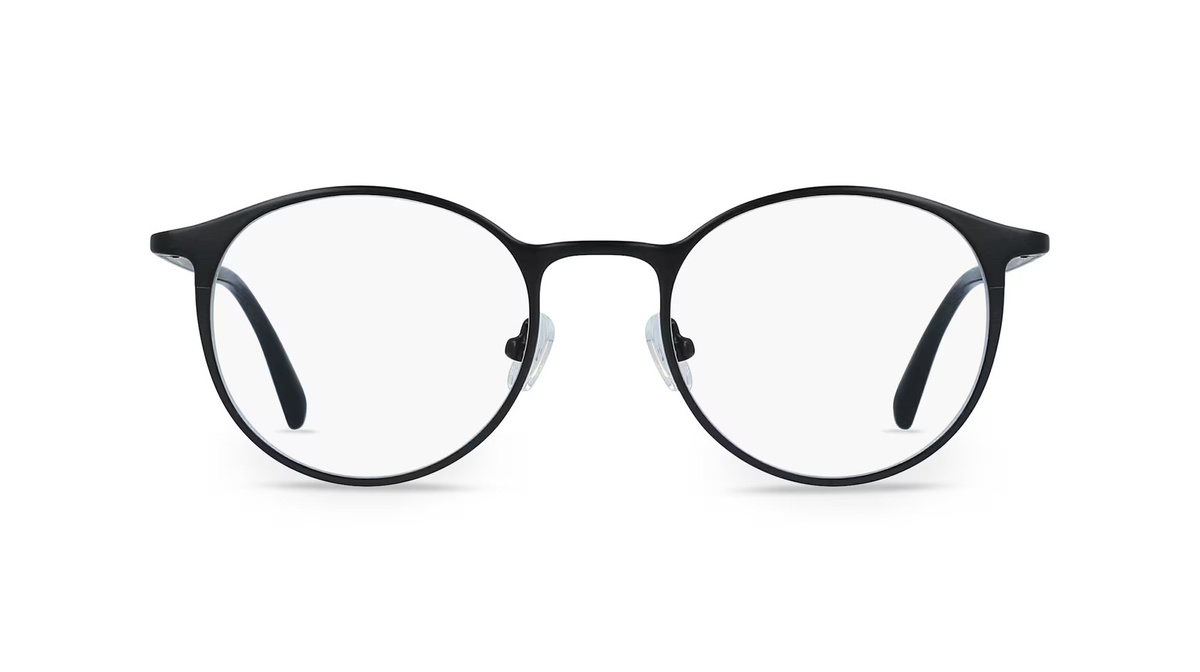 Fielmann MC 503 CL Korrektionsbrille, Vollrand, Panto, Edelstahl, Unisex, schwarz - Bild 1
