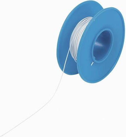 TRU Components Wickeldraht Wire Wrap Weiß 15 m mit 1 x 0,01 mm² Querschnitt - Bild 1