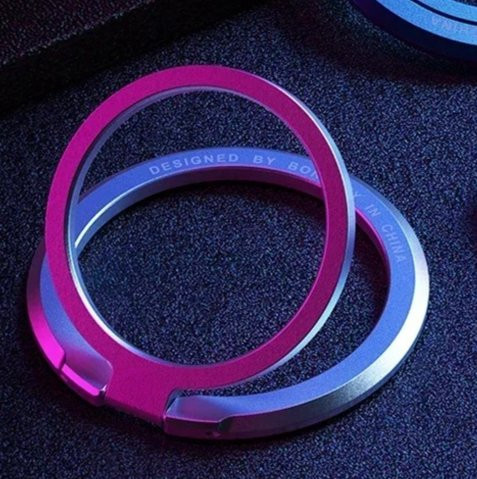 Magnetischer Ring-iPhone-Halter für MagSafe in Lila, abnehmbarer faltbarer Griffständer und Handy-Magnet-Halterung - Bild 1