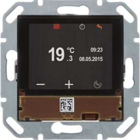 Berker KNX-Raumcontroller mit TFT-Display und BCU in Schwarz - Bild 1
