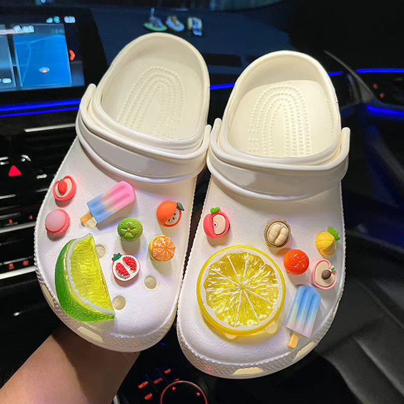 SMATLELF Schuh-Charms-Set, Zitronen, 3D-Frucht - Bild 3
