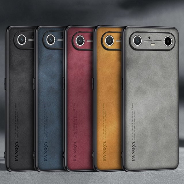 EUCAGR Luxus PU Leder Schutzhülle für Tecno Pova Slim 5G in Braun, Stoßfeste Silikon Rückseite Abdeckung - Bild 1