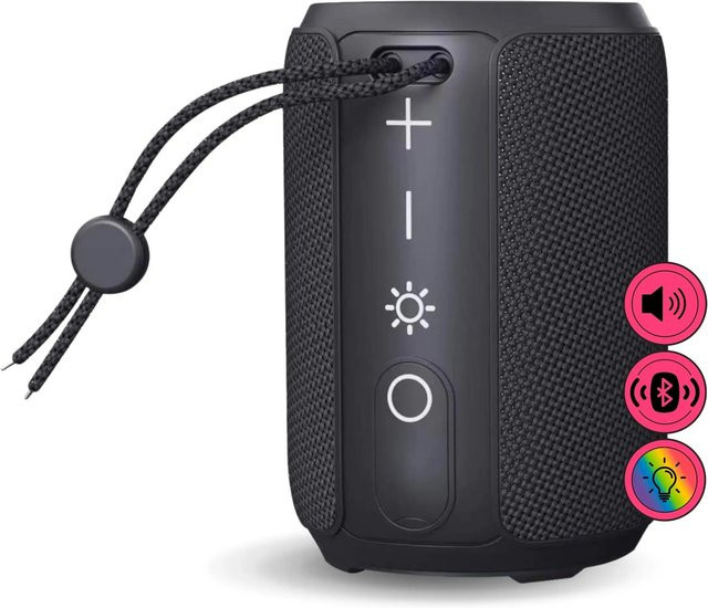 BALDERIA Smart Fire Portable Bluetooth Soundbox mit Knistersound in Schwarz - Bild 1