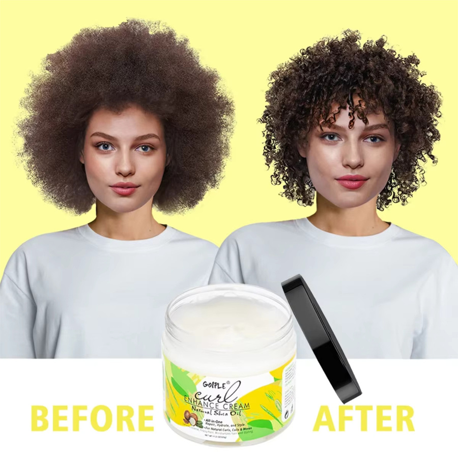 GOIPLE Locken-Verstärker-Creme mit Shea-Öl und Kokosöl, 100g, lockiges Haar - Bild 4