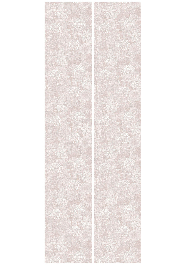 KEK Amsterdam Wallpaper Floor Rieder 1 FR-013 Vlies Tapete mit floralem Art Nouveau Design in Pink und Beige - Bild 2