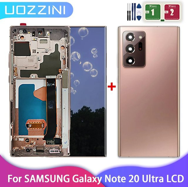 Samsung Galaxy Note 20 Ultra 5G OLED Display mit Touchscreen Digitalisierer in Weiß für Reparaturzwecke (Modelle N985F, N986B) - Bild 1