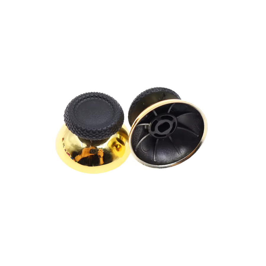 XOXNXEX 2er-Set 3D Analog Joystick Caps in Chrom Silber als Ersatz-Thumbstick-Abdeckung für deinen PS5 Controller - Bild 2