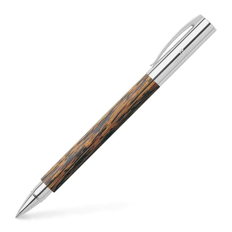 Faber-Castell Ambition Tintenroller aus Kokosnussholz in Braun mit 0,7 mm Spitze - Bild 2
