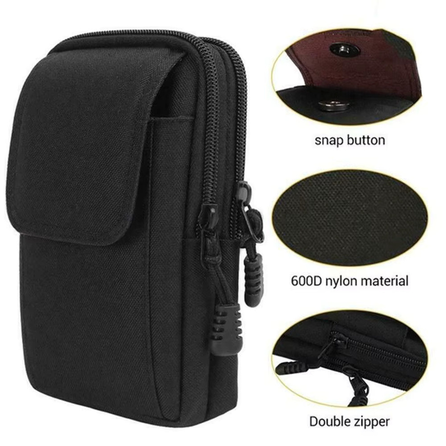 Taktische Molle Gürteltasche für Männer in Sand zur Aufbewahrung von Werkzeug und Handy für Outdoor-Einsätze - Bild 4