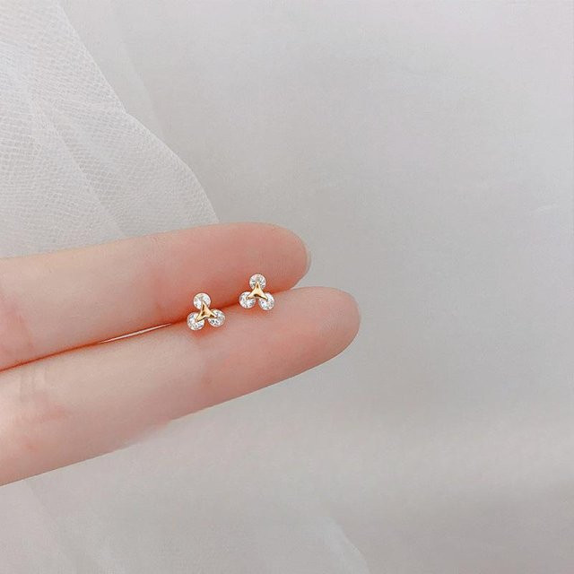 Lucky Star Jewelry Ohrstecker, Kupfer, Gold, Zirkonia, Damen - Bild 1