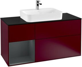 V&B Finion Waschtischunterschrank mit Wandbeleuchtung, Breite: 120 cm, Tiefe: 50,1 cm, Höhe: 50,1 cm, lackiert - Bild 1