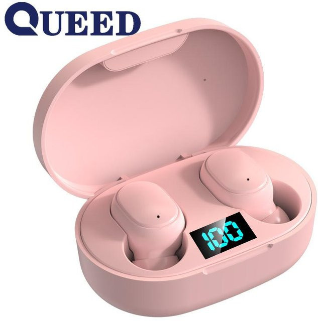 QUEED Bluetooth In-Ear Stereo Sport-Mini-Headset kabellos in Rosa - Bild 1