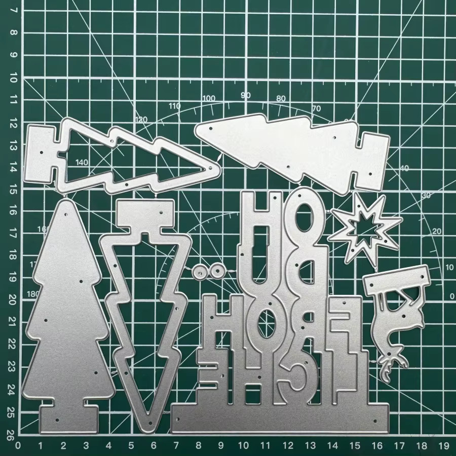 Dufrohliche Metall-Stanzformen Buchstabe Oh in Silber für DIY Scrapbooking und Kartenherstellung - Bild 2