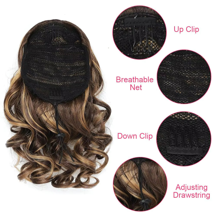 Snoya Clip-in-Haarverlängerungen, lockig, Unisex - Bild 3