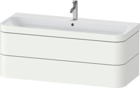 Duravit Möbelwaschtisch-Unterschrank Happy D.2 Plus in Weiß Matt mit 2 Schubladen und 1 Handtuchhalter, B/T: 117,5 x 49 cm - Bild 1