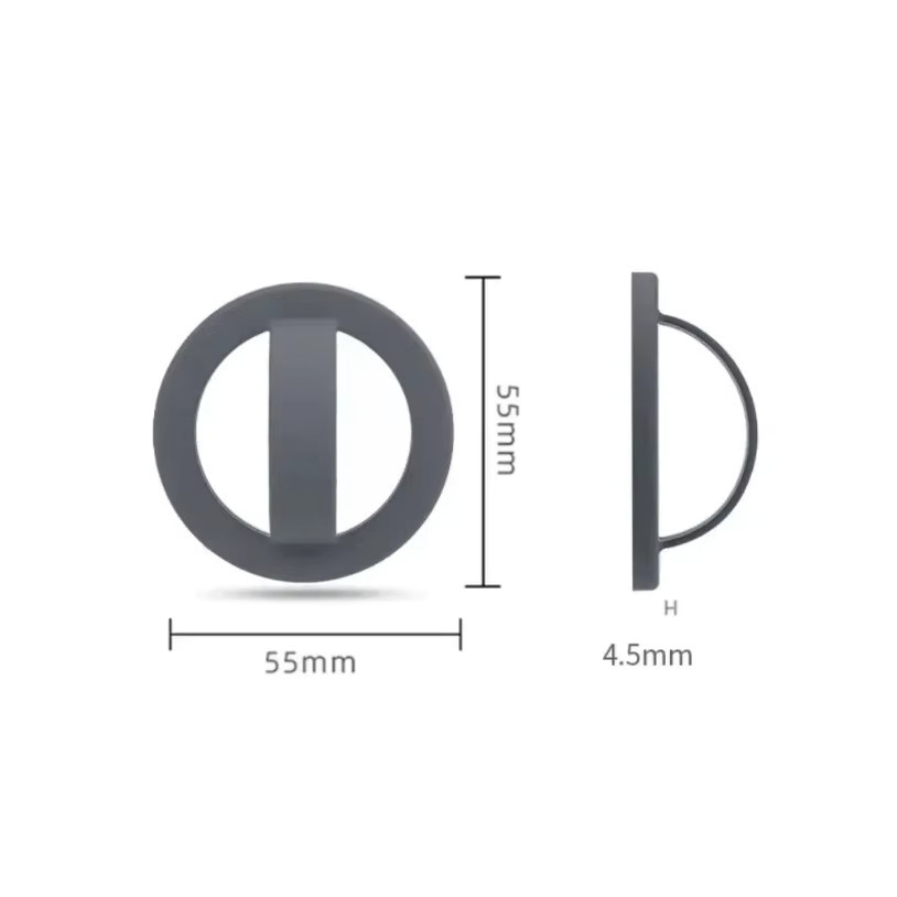 VIKEFON Magnetischer Silikon-Telefon-Rückseitenhalter mit 360 Grad Rotation für MagSafe iPhone 16, 15, 14, 13, 12 in Pink - Bild 3
