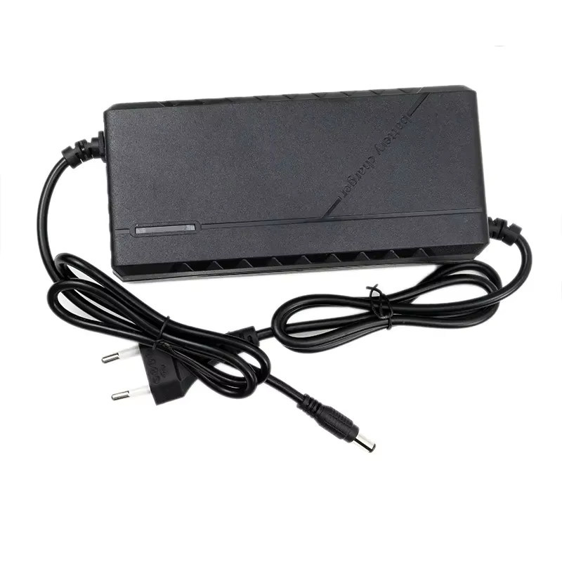 Intelligentes Schnellladegerät für Lithium-Ionen-Batteriepacks mit Lüfter, EU-Stecker, Farbe: Schwarz - Bild 3