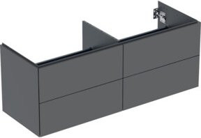 Geberit Waschtischunterschrank One in Lava, lackiert, B/T/H: 133,2 x 50,4 x 47,0 cm - Bild 1