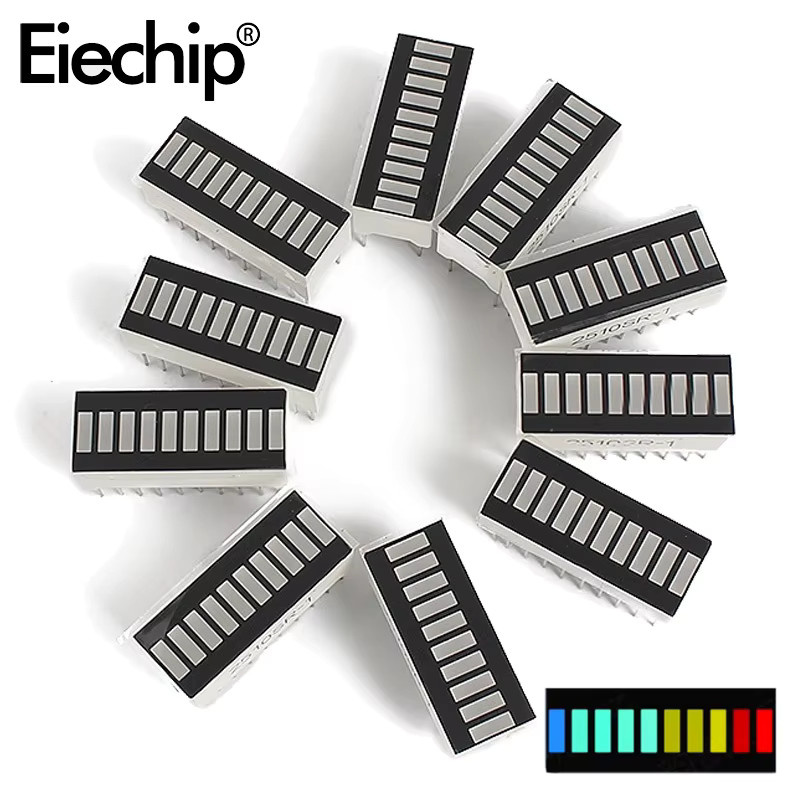 LED-Anzeige Modul 10-Segment-Balkendiagramm in verschiedenen Farben Rot Grün Blau Gelb für DIY-Projekte - Bild 2