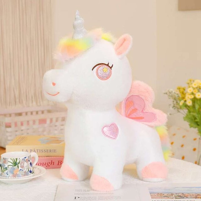Einhorn Engel Pony Kuscheltier, Plüschtier, 35cm, ab 14 Jahre - Bild 1