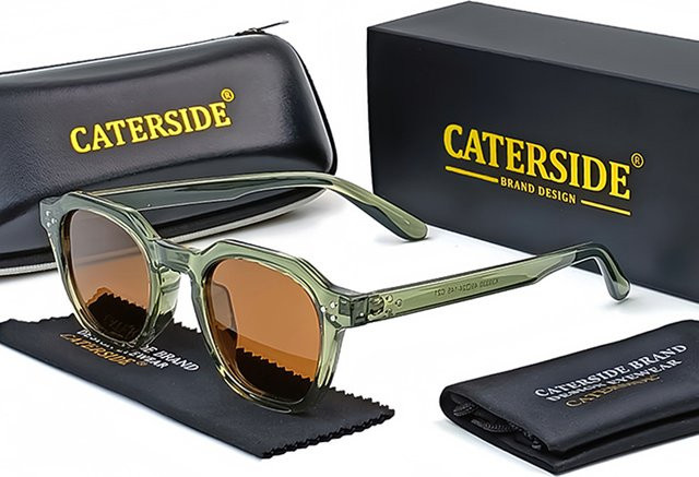 Caterside Sonnenbrille, polarisiert, TR90, Vollrand, Unisex - Bild 1