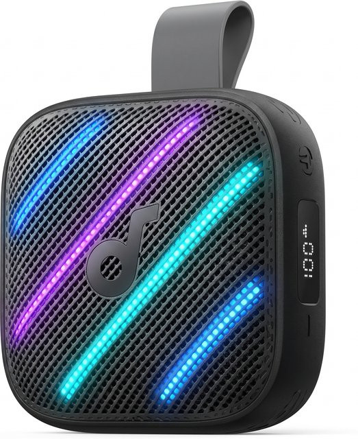 Anker soundcore Boom Go 3i Tragbarer Bluetooth Lautsprecher mit 15W Sound, RGB Lichtshow und IP68 Wasserschutz, Schwarz - Bild 1