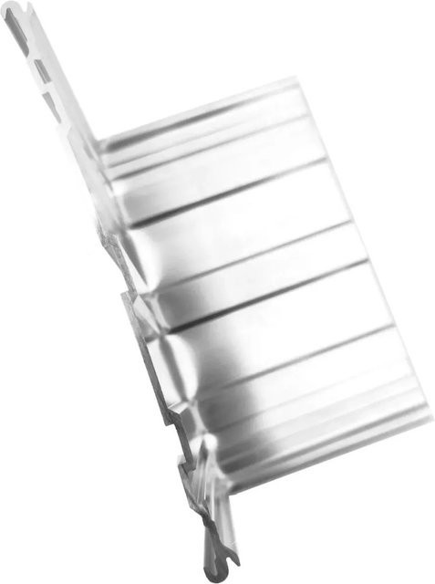 Green-Split Eckwinkel 270 Grad für Rasenkante aus Aluminium in Silber und Grün, Höhe: 10 cm - Bild 1