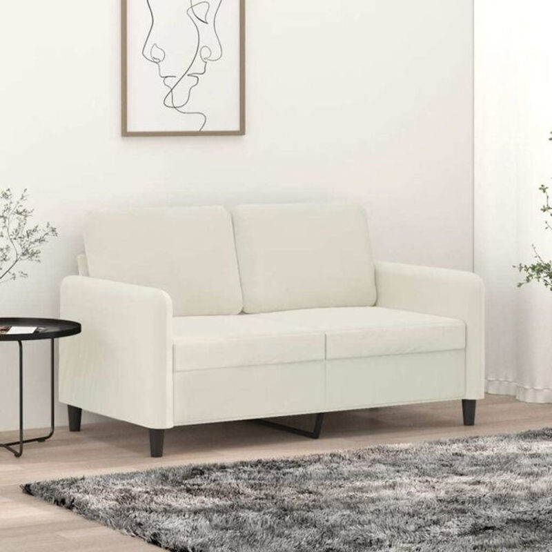 Vidaxl 2-Sitzer-Sofa in Beige aus Samt mit modernem Design, Breite: 120 cm - Bild 1