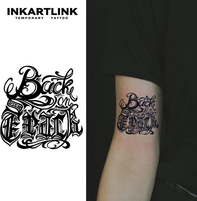 Start Over Temporärer Tattoo-Aufkleber, wasserfest, semi permanent - Bild 1