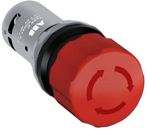 ABB CE3T-10R-11 Not-Aus-Taster in Rot mit Schutzart IP67/IP69K - Bild 1