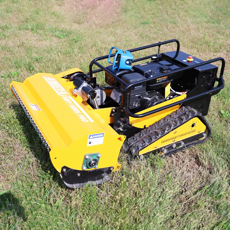 TONGZHONG Mini-Rotary Zero Turn Rasenmäher mit Fernbedienung und Raupenantrieb in Gelb - Bild 2