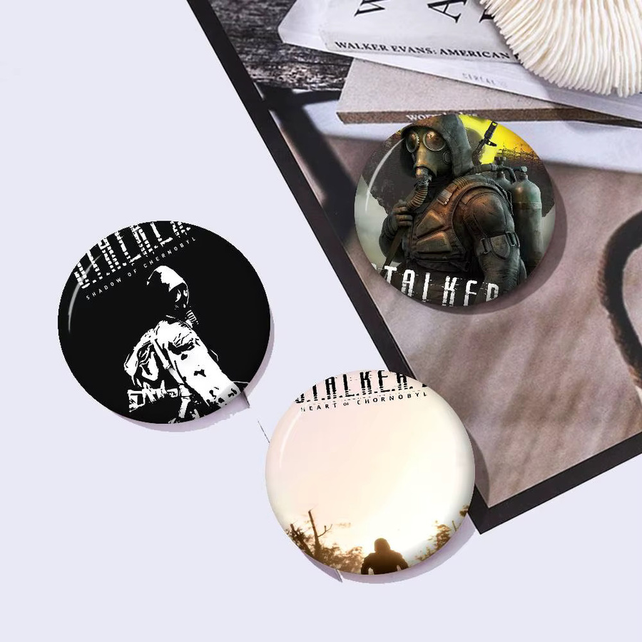 Brosche Game STALKER Anime Button Pin, Handgefertigt - Bild 3