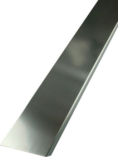 Fuchs Design Glassteinabschlussprofil aus Edelstahl in Silber, B: 10 cm, L: 125 cm - Bild 1