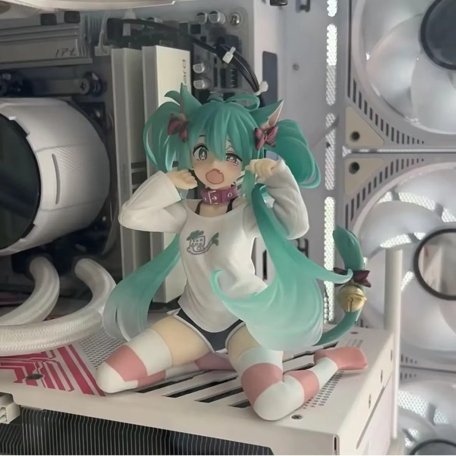 Bandai Hatsune Miku Actionfigur, Anime, mit Katzenohren, 12cm - Bild 3